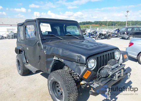2000 Jeep Wrangler Sport from USA, damaged, VIN 1J4FA49S8YP775825